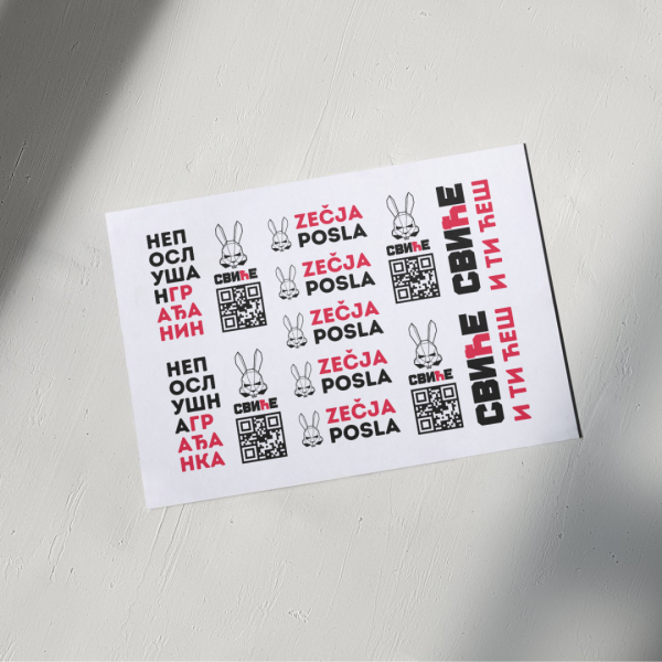 Zečja posla + SviĆe set od 39 nalepnica
